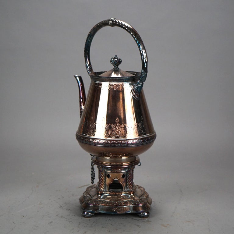 Antique Elkington Silver Plated Tea Pot C1890