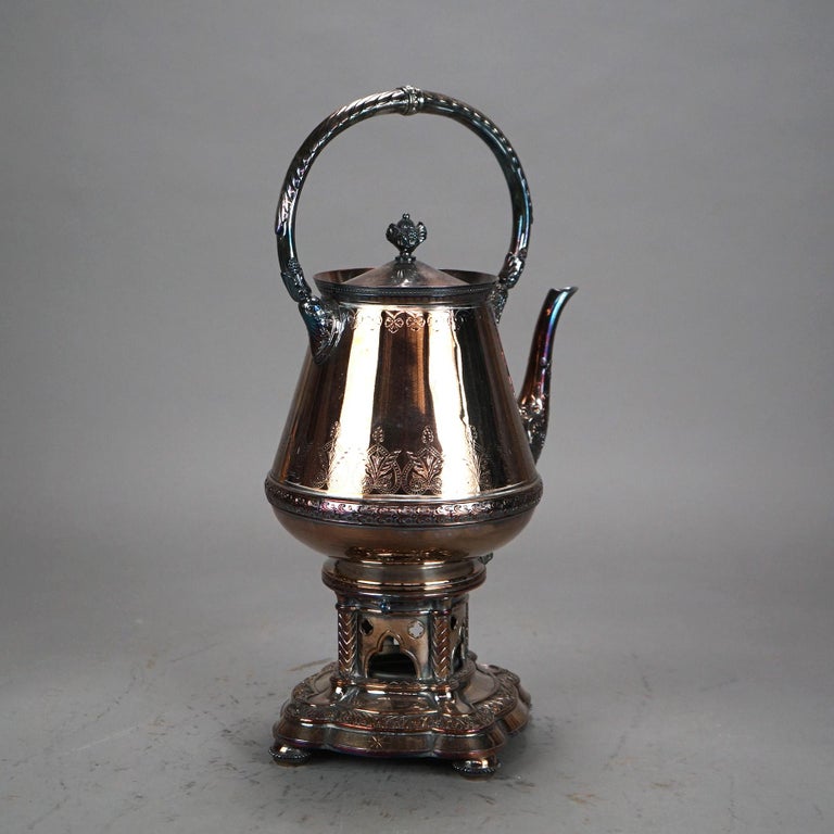 Antique Elkington Silver Plated Tea Pot C1890