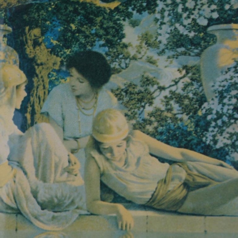 Art Deco Maxfield Parrish Print “Garden Of Allah” C1920