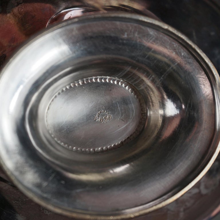 Antique Figural Silver Plated Fruit Bowl C1890
