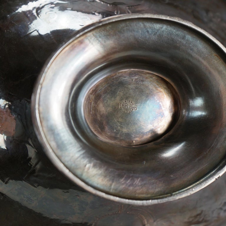 Antique Figural Silver Plated Fruit Bowl C1890