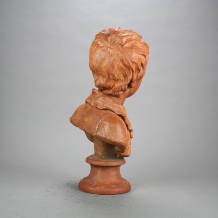 Antique Sevres Terra Cotta Bust of a Young Alexandre Brongniart 19thC