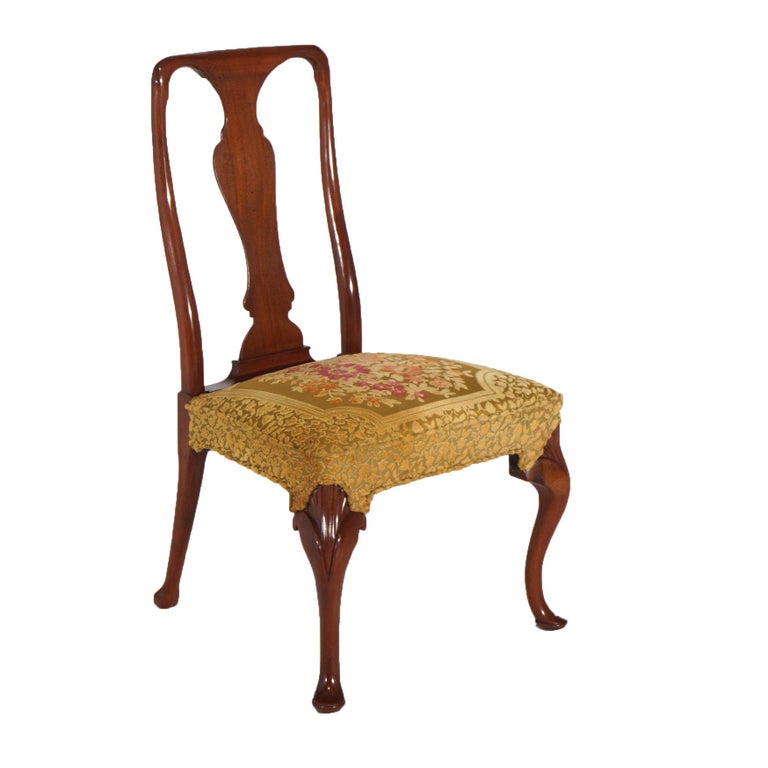 Thirteen Kittinger Upholstered Carved Mahogany Dining Room Chairs 20thC