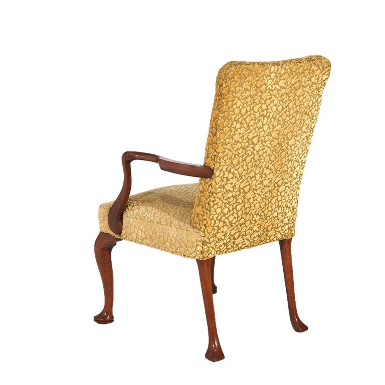 Thirteen Kittinger Upholstered Carved Mahogany Dining Room Chairs 20thC