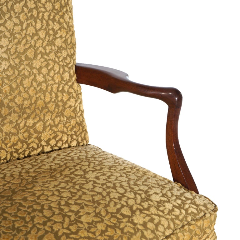Thirteen Kittinger Upholstered Carved Mahogany Dining Room Chairs 20thC