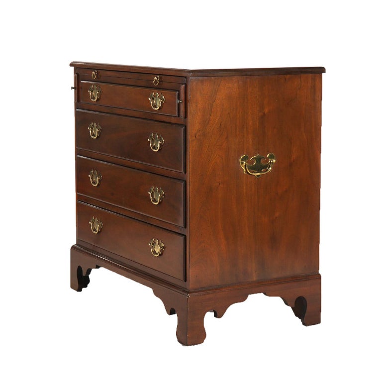 Kittinger Mahogany Four-Drawer Silver Chest with Slide-Out Work Tray 20thC