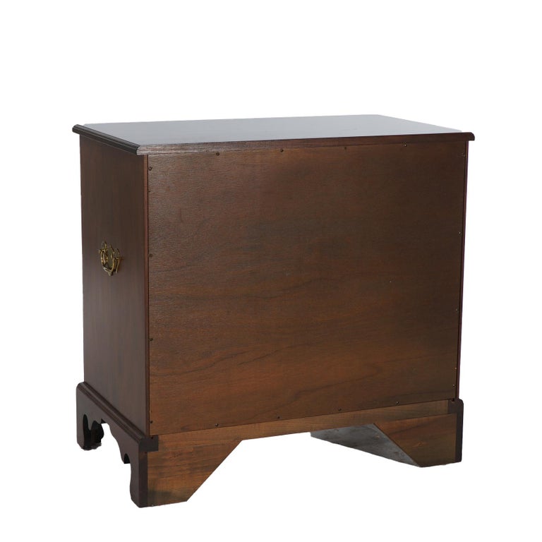 Kittinger Mahogany Four-Drawer Silver Chest with Slide-Out Work Tray 20thC