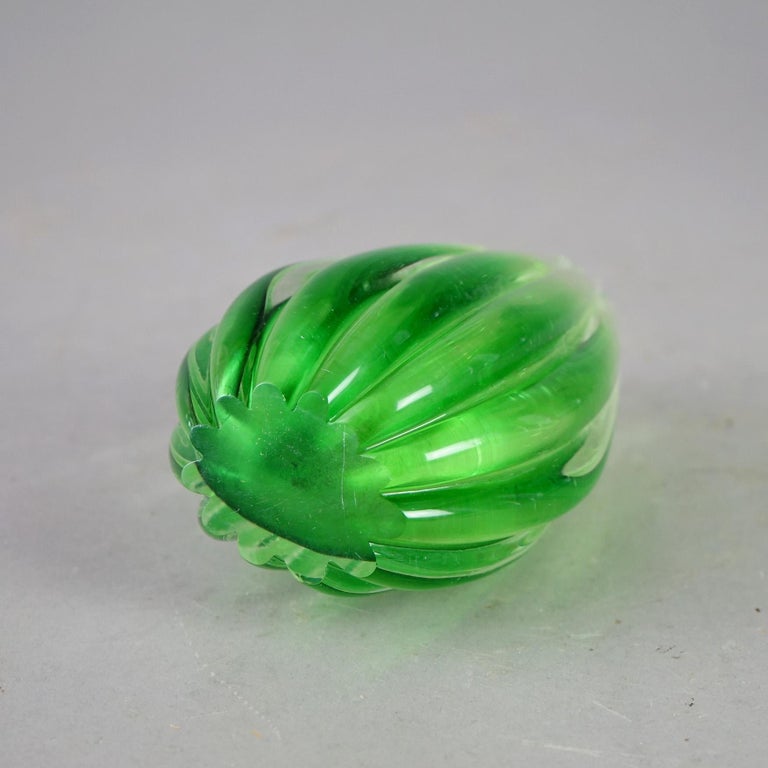 Mid Century Italian Murano Barovier & Toso School Art Glass Vase Circa 1950