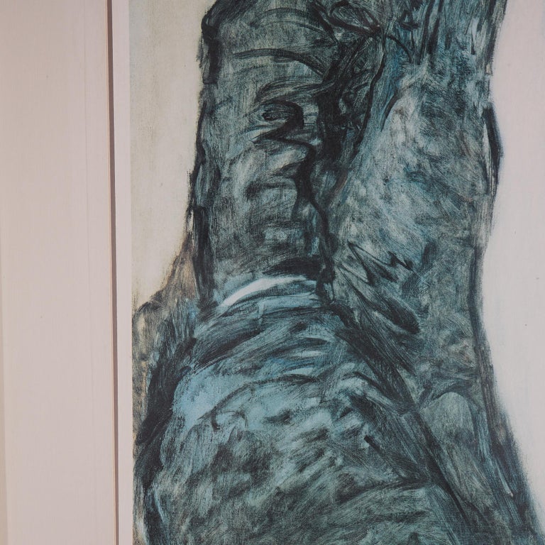 Vintage Art Deco Style Lithograph Signed Barbara Wood 20th C