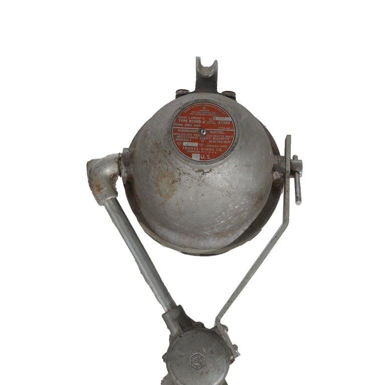 Pair of Crouse Hinds Industrial Stage Performance Spotlights 20thC