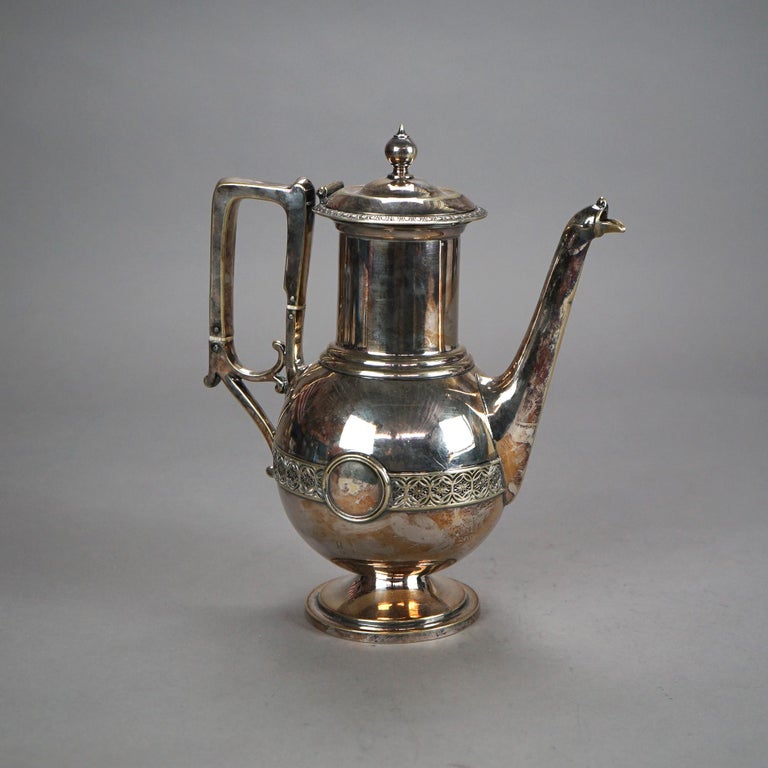 Antique Silver Plated Teapot C1890