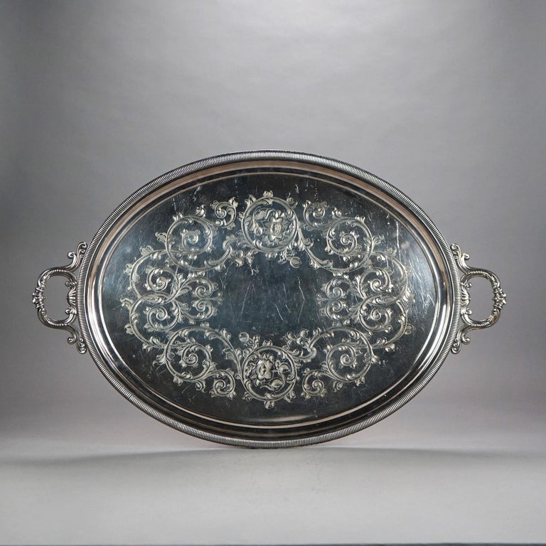 Eight Piece Antique Silver Plated Tea Set C1890
