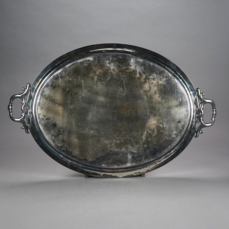 Eight Piece Antique Silver Plated Tea Set C1890