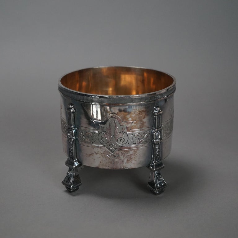 Eight Piece Antique Silver Plated Tea Set C1890