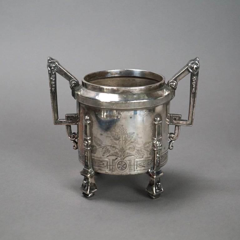 Eight Piece Antique Silver Plated Tea Set C1890
