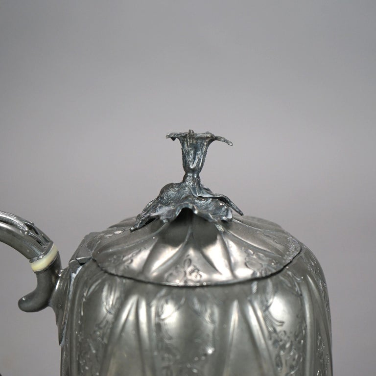 Four Piece Antique Silver Plated Tea Set C1890