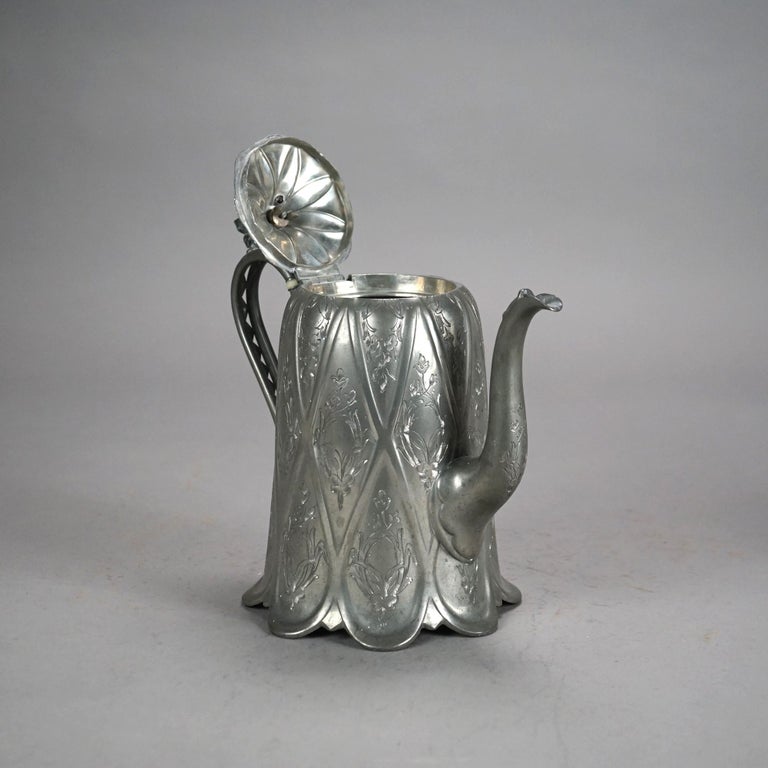 Four Piece Antique Silver Plated Tea Set C1890