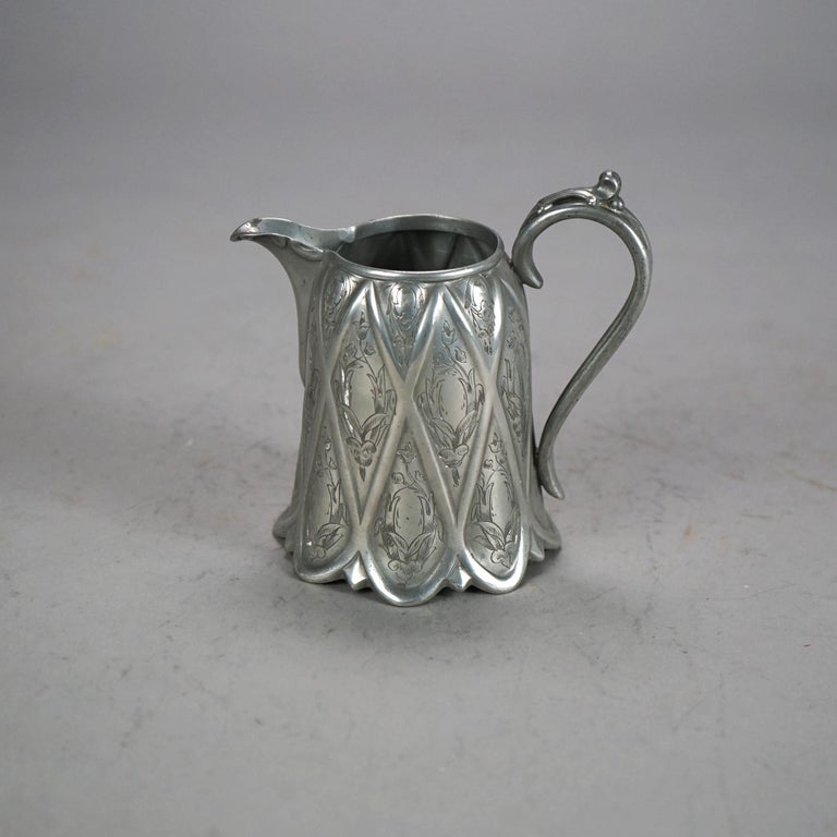 Four Piece Antique Silver Plated Tea Set C1890