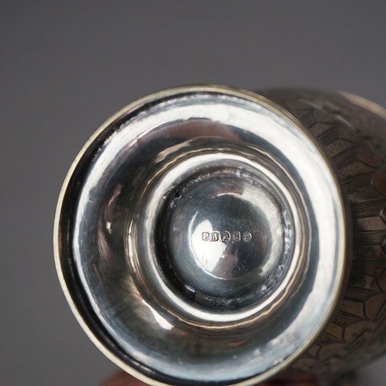 Antique Silver Plated Teapot with Foliate Engraving C1890