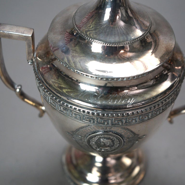 Five Piece Antique Silver Plated Tea Set C1890