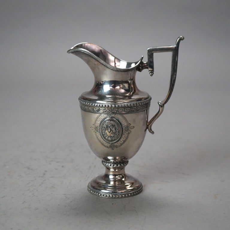 Five Piece Antique Silver Plated Tea Set C1890