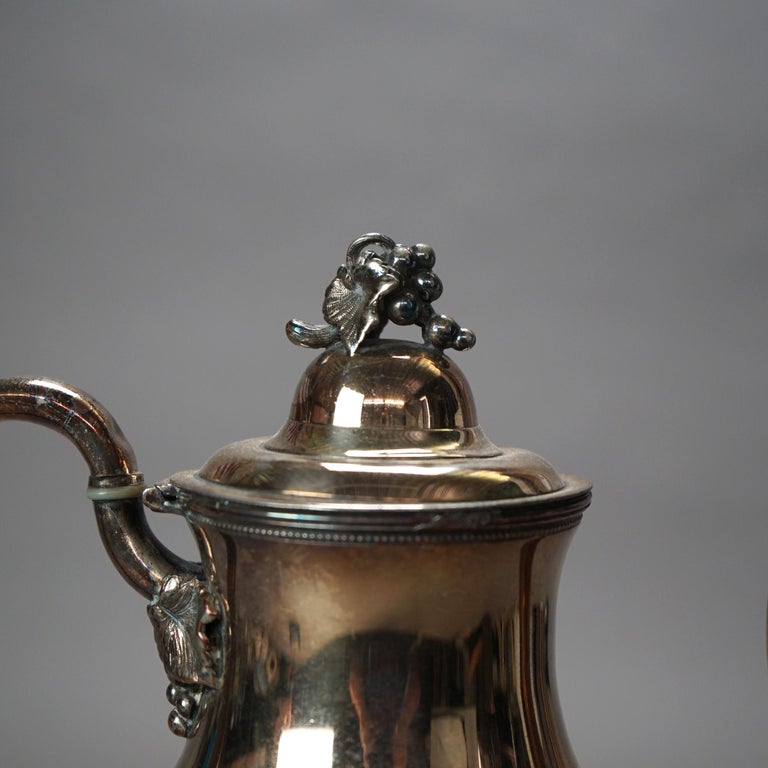 Antique Silver Plated Figural Teapot C1890