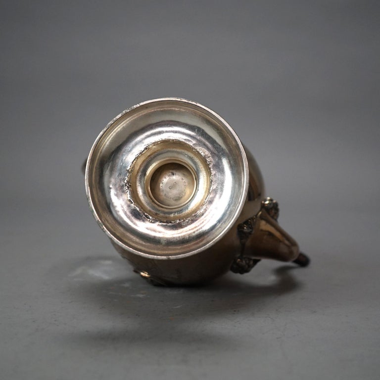 Antique Silver Plated Figural Teapot C1890