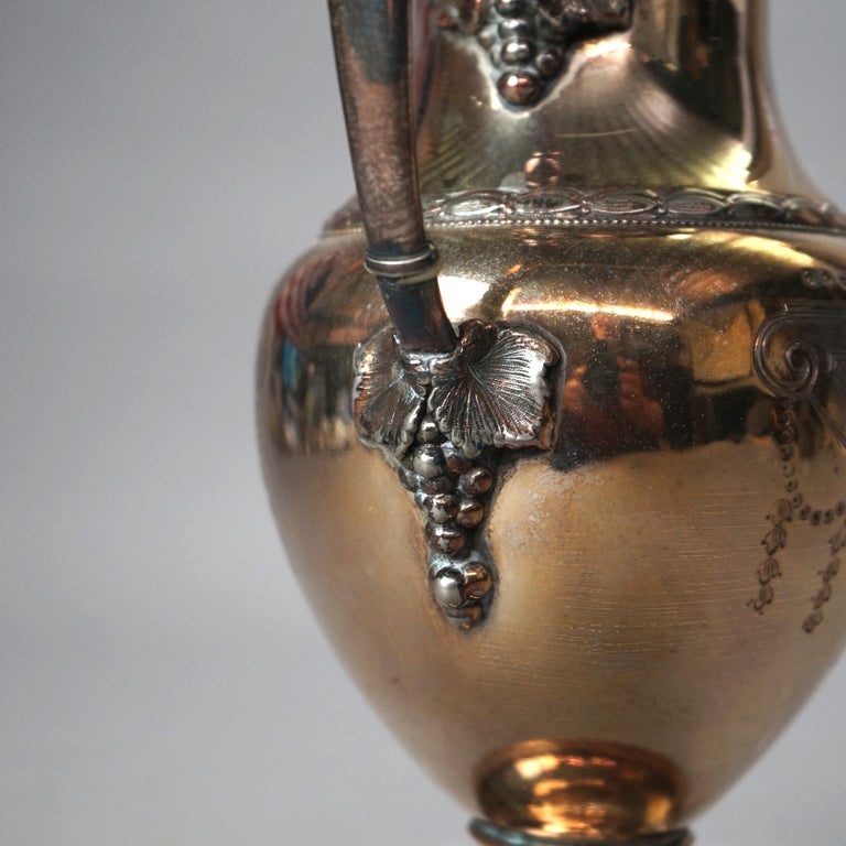 Antique Silver Plated Figural Teapot C1890