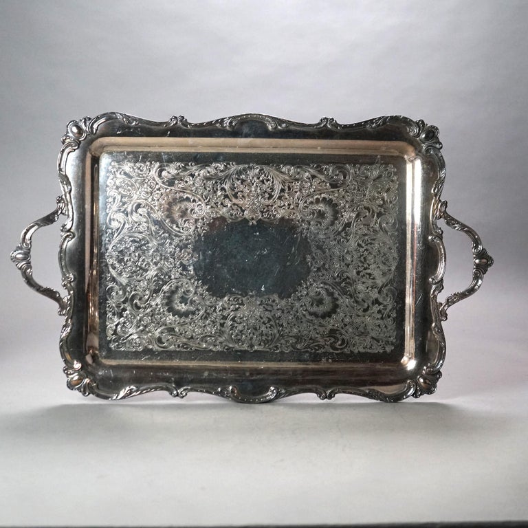 Seven Piece Antique Silver Plated Figural Deerfoot Tea Set C1890