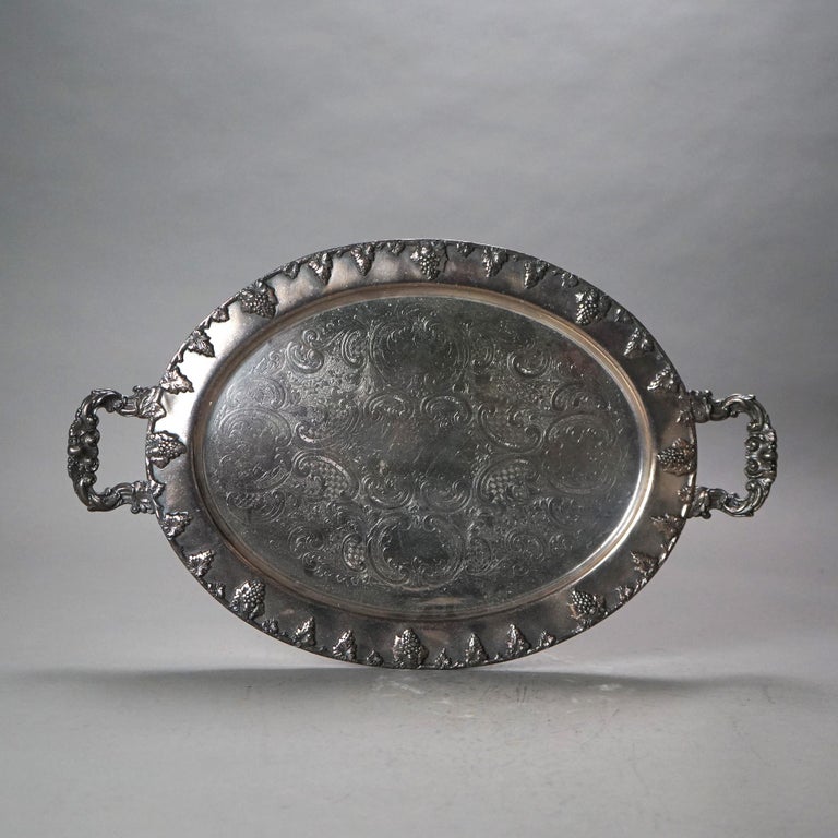 Four Piece Antique Silver Plated Tea Set C1890