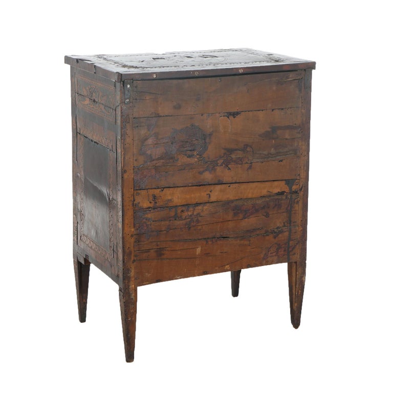18thC Commode by Giovanni Battista Maggiolini with Classical Scenic Inlay c1770