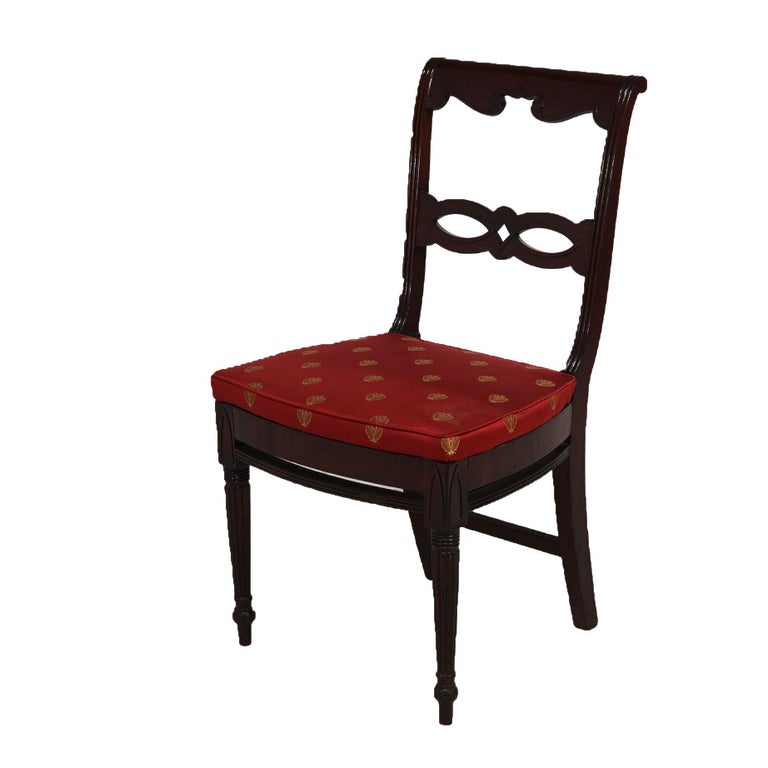 Antique Pair of Sheraton Mahogany Dining Chairs C1830’s