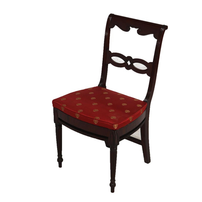 Antique Pair of Sheraton Mahogany Dining Chairs C1830’s