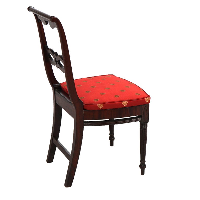 Antique Pair of Sheraton Mahogany Dining Chairs C1830’s