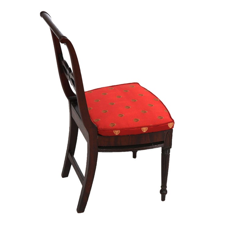Antique Pair of Sheraton Mahogany Dining Chairs C1830’s