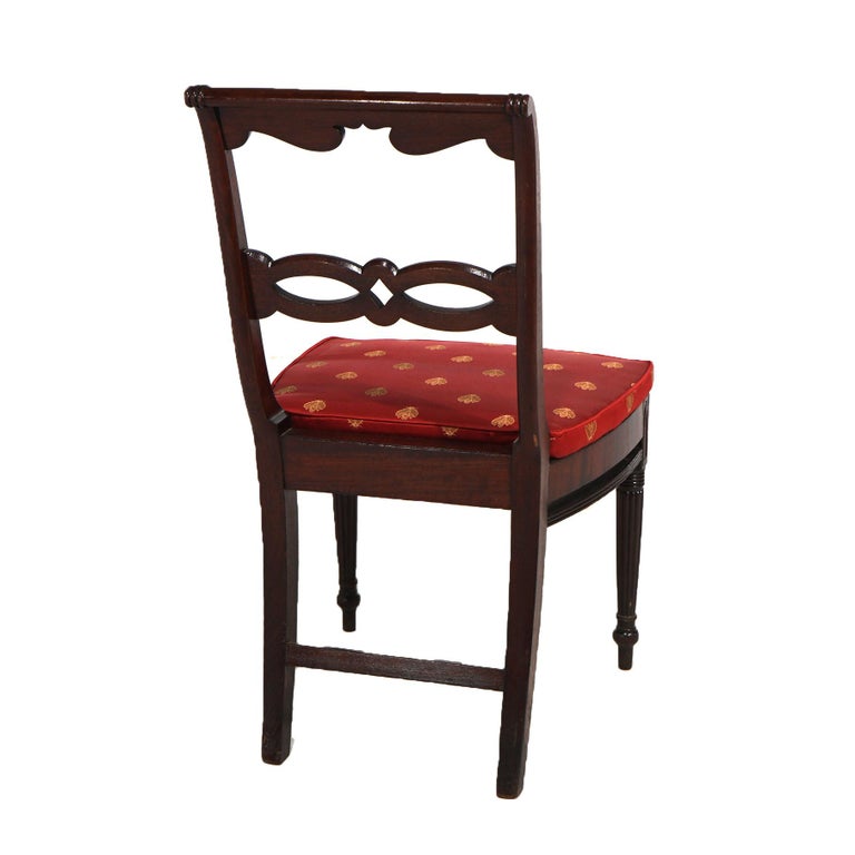 Antique Pair of Sheraton Mahogany Dining Chairs C1830’s