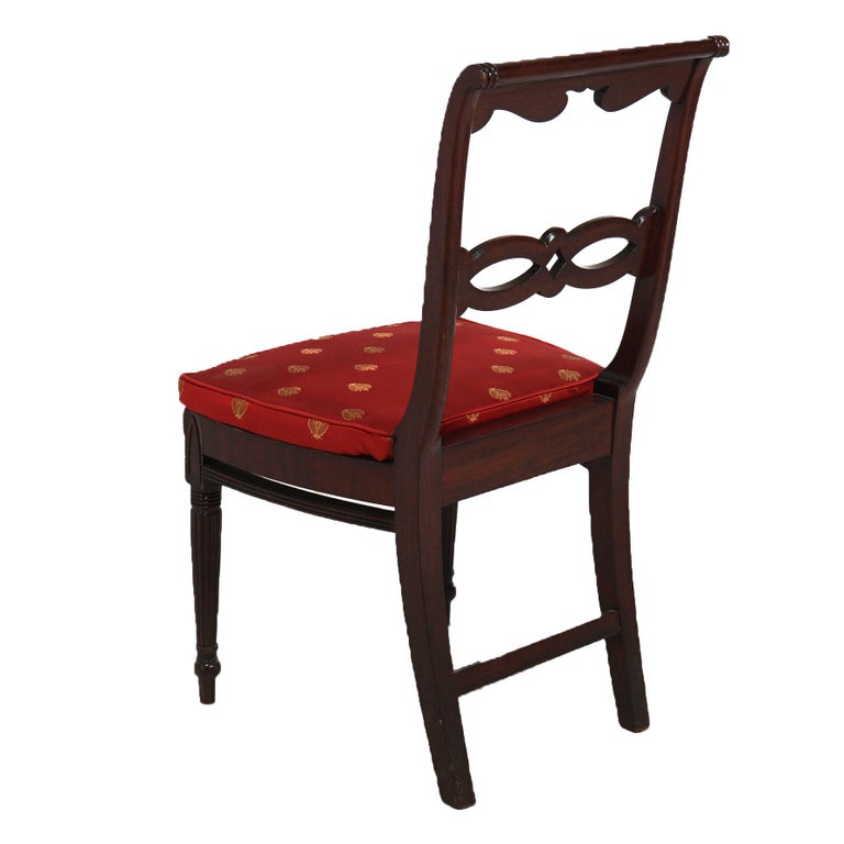Antique Pair of Sheraton Mahogany Dining Chairs C1830’s