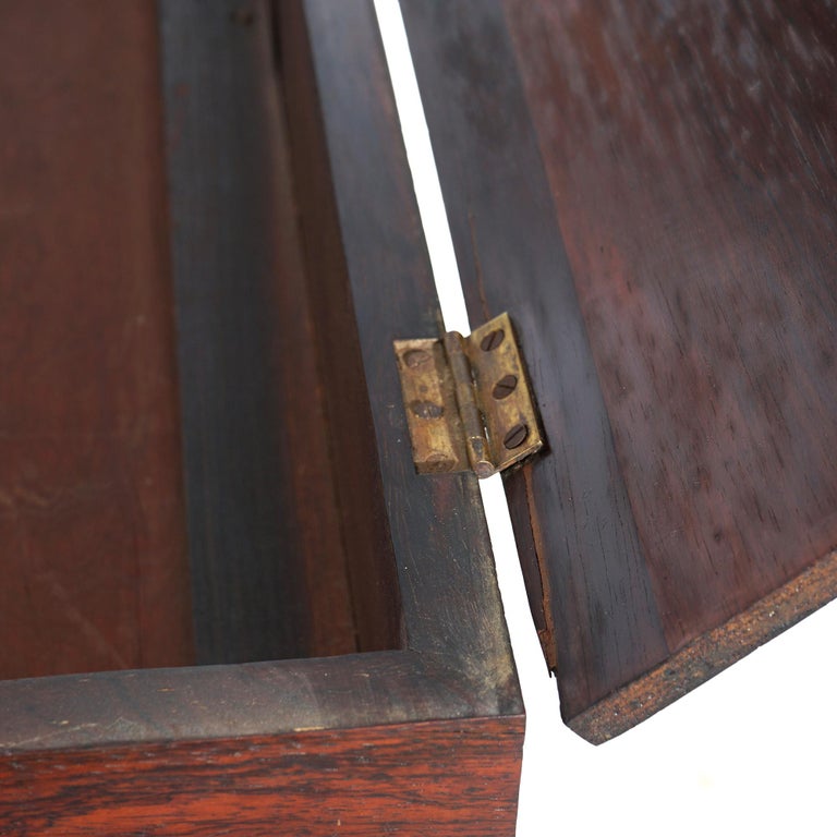 Antique Victorian Melodeon Rosewood Desk with Scroll Form Legs C1860