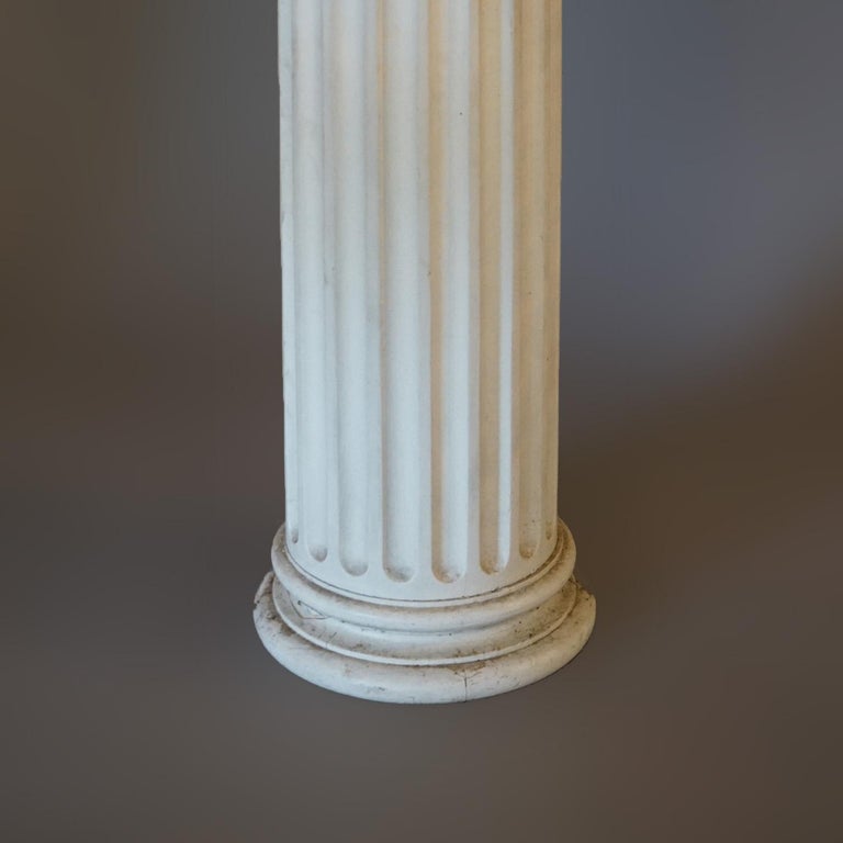 Neoclassical Composition Tall Doric Form Column, 94"h, 20thC