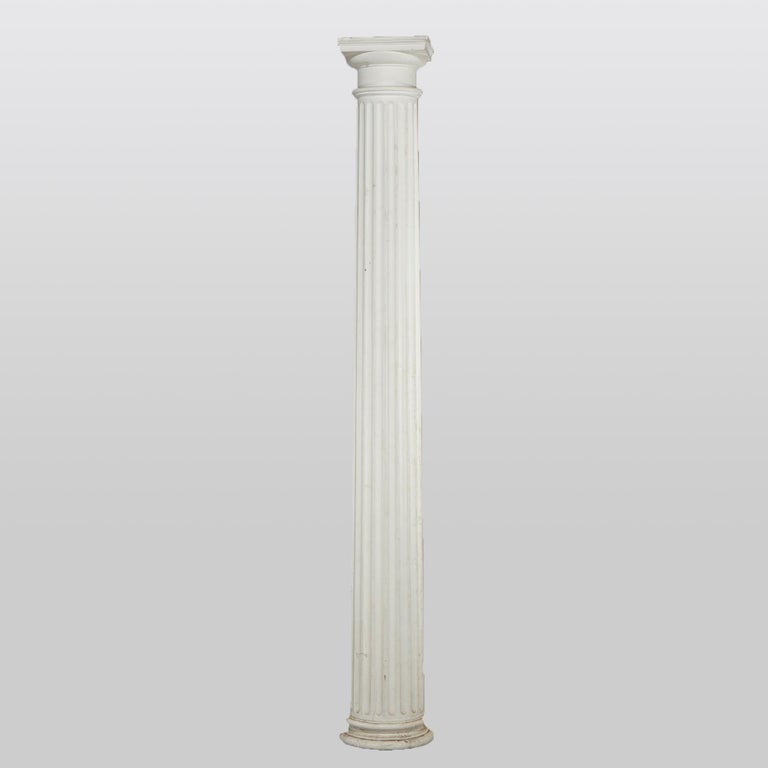 Neoclassical Composition Tall Doric Form Column, 94"h, 20thC