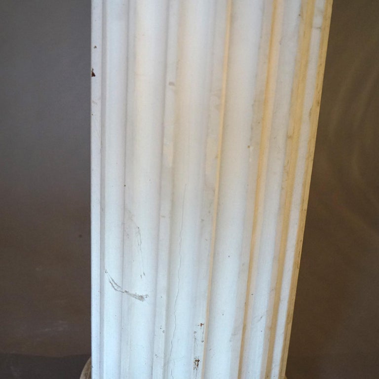 Neoclassical Composition Tall Doric Form Column, 94"h, 20thC