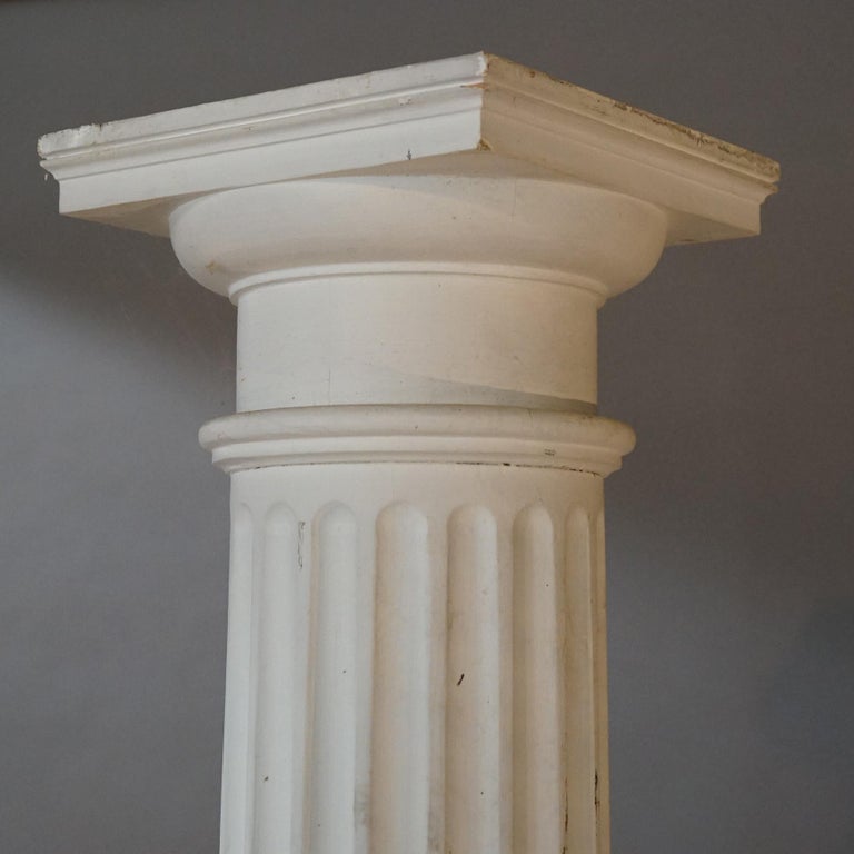 Neoclassical Composition Tall Doric Form Column, 94"h, 20thC