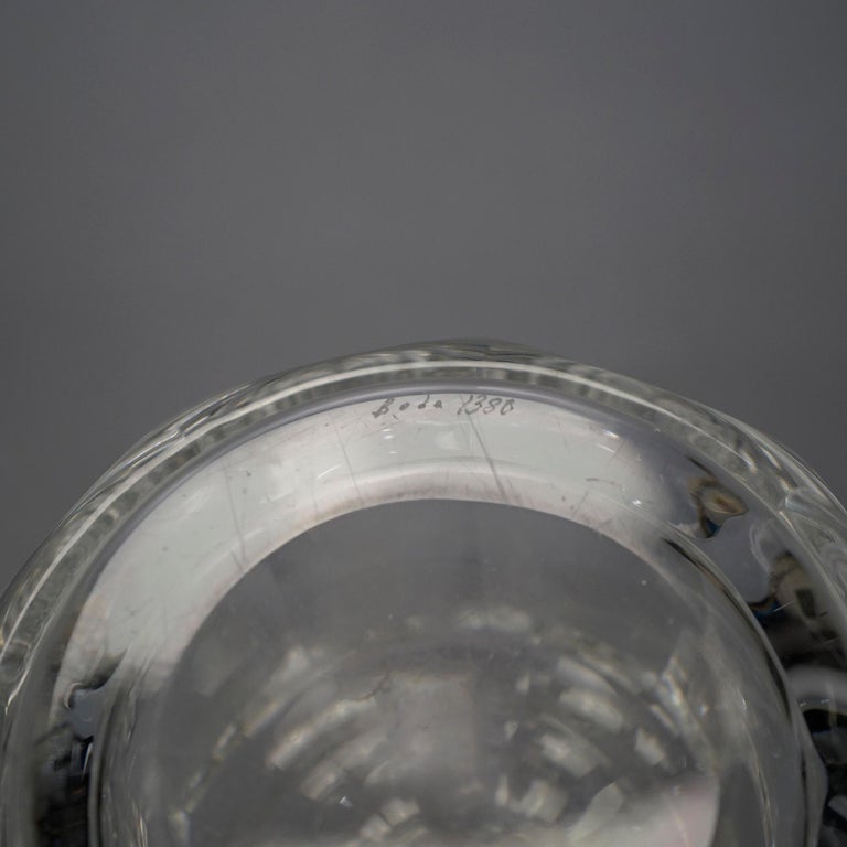 Kosta Boda Lead Crystal Spirits Decanter 20th C