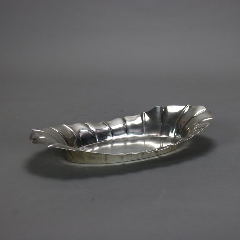 Wallace Sterling Silver Fluted Bread Tray Circa 1940