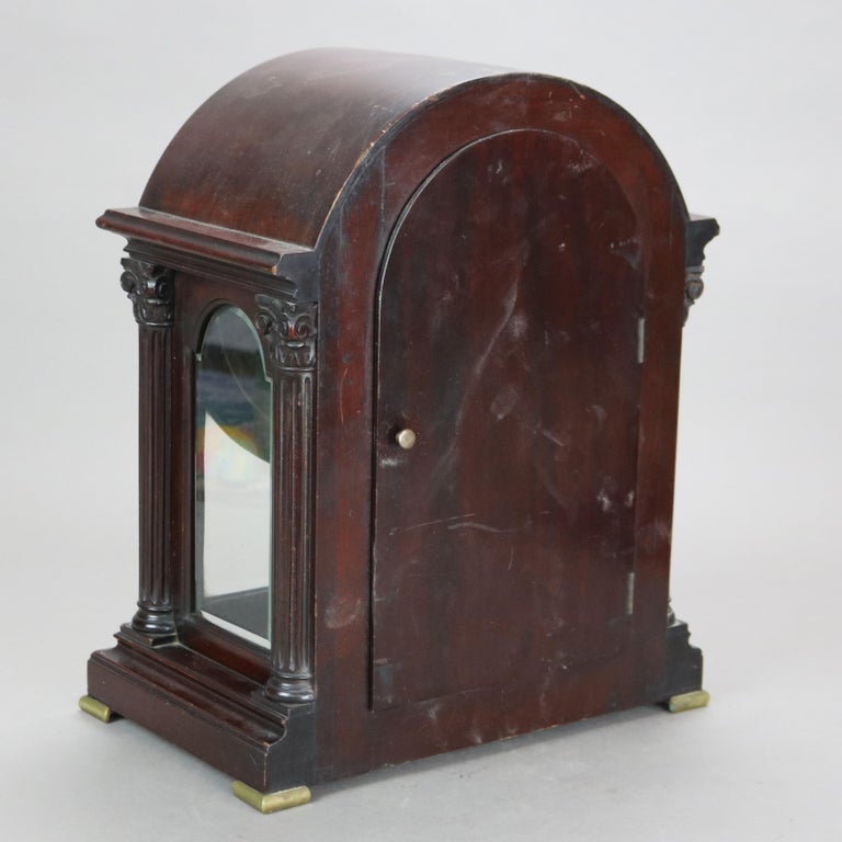 Antique Bailey, Banks and Biddle Neoclassical Mahogany Bracket Clock C1910