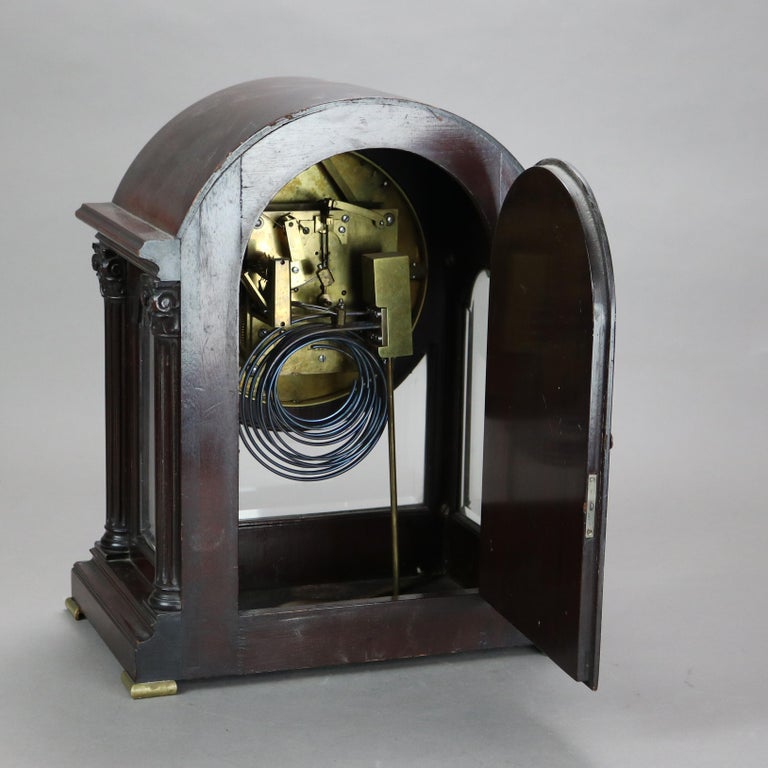 Antique Bailey, Banks and Biddle Neoclassical Mahogany Bracket Clock C1910