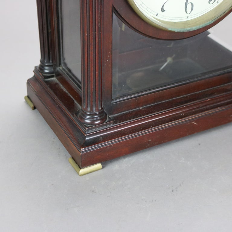 Antique Bailey, Banks and Biddle Neoclassical Mahogany Bracket Clock C1910