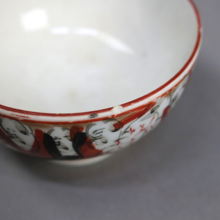 16 Piec79402es of Japanese Kutani Porcelain with Figures C1890
