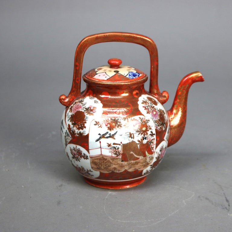 16 Piec79402es of Japanese Kutani Porcelain with Figures C1890