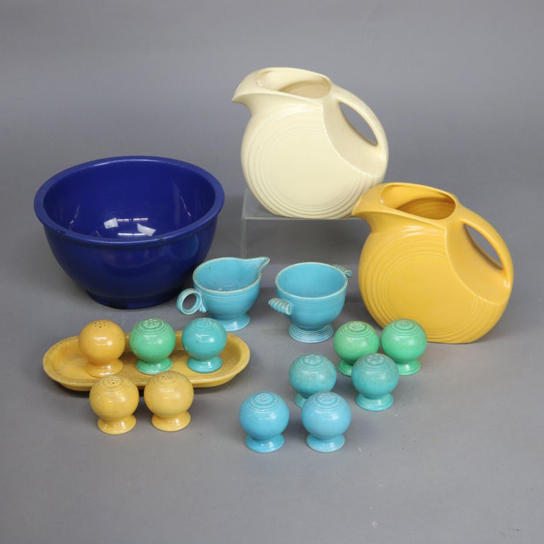 17 Pieces of Vintage Fiestaware Pottery C1960